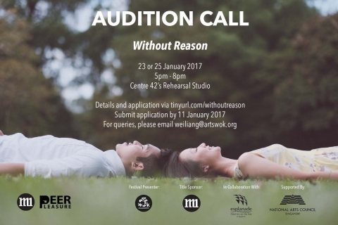 Audition Call for Without Reason (for the 2017 M1 Peer Pleasure Youth Theatre Festival)