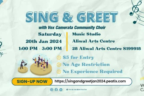 Sing & Greet January 2024, with Vox Camerata!