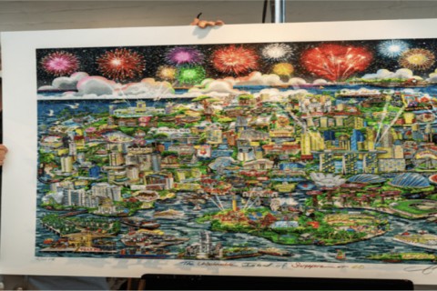 Charles Fazzino: The Unbelievable Island of Singapore at 60