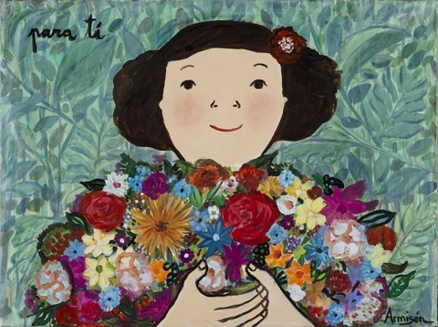 Renowned Spanish artist Eva Armisen holds first exhibition "Love Stories" in Singapore