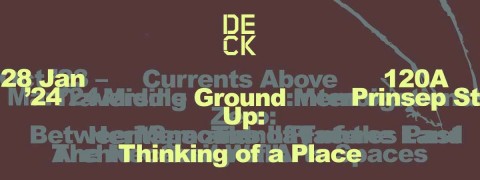 Ground Up: Thinking of a Place