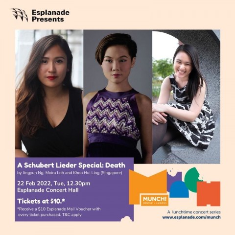 Esplanade Presents Munch! Lunchtime Concert Series -  A Schubert Leider Special: Death