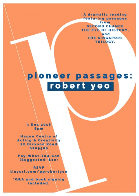 Pioneer Passages: Robert Yeo (A Dramatic Reading)