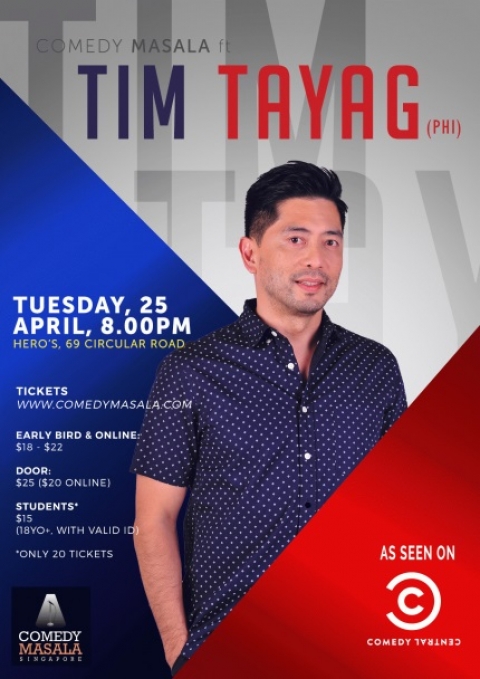 Comedy Masala @ HERO'S presents: Tim Tayag