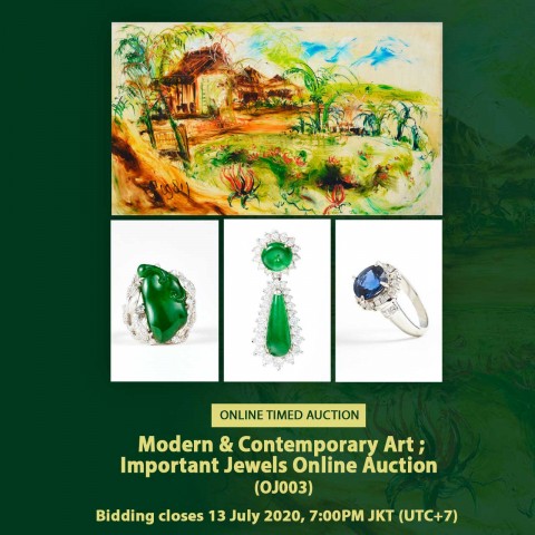 Modern & Contemporary Art; Important Jewels Online Auction (OJ003)