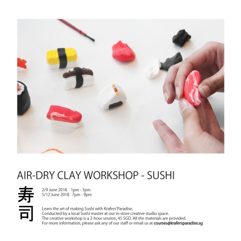 Air-Dry Clay Workshop - Sushi