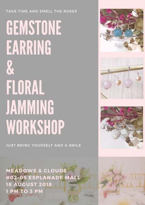 Gemstone Earring & Floral Jar Jamming Workshop