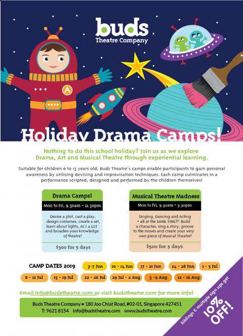 Buds Theatre | Holiday Drama Camps for Kids This June!