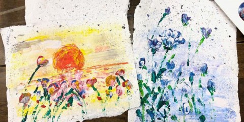 Acrylic Floral Painting + MYO Paper