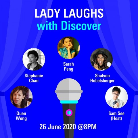 Lady Laughs with Discover