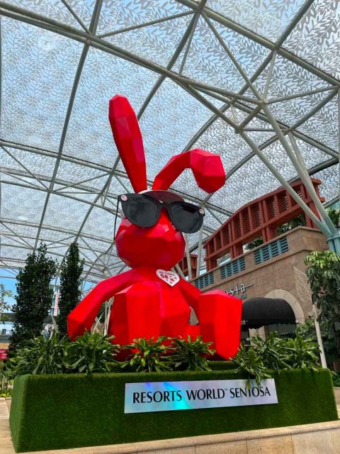 Resorts World Sentosa presents red and white bunnies in the Bunnyverse to celebrate Singapore’s 58th birthday