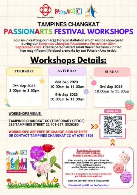 Tampines Changkat PAssionArts Festival Flower Competition 2023