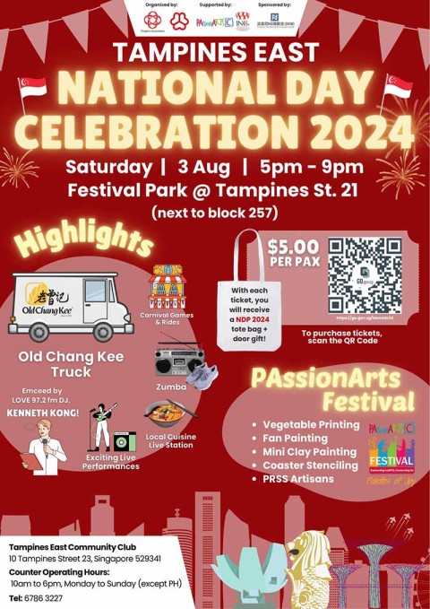 Tampines East National Day Celebration in conjunction with PAssionArts Festival 2024
