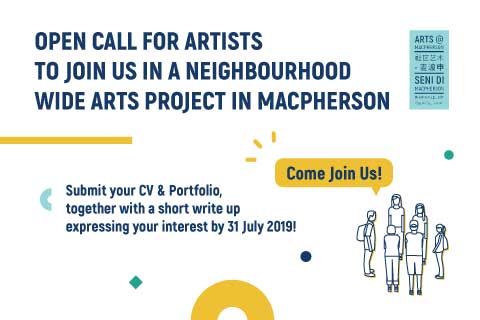 Open Call for Artists for Arts@MacPherson 2019 — 2020!
