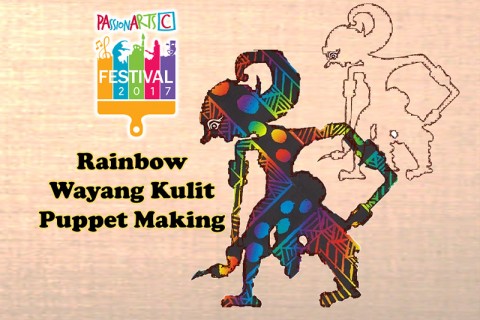 Rainbow Wayang Kulit Puppet Making