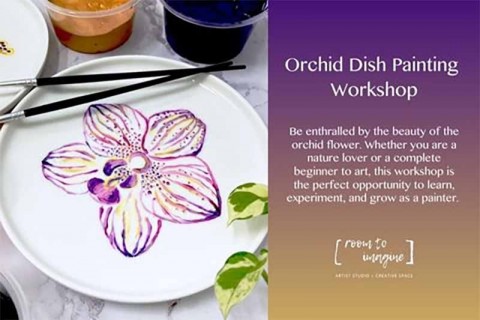 RTI X The Social Space — Orchid Dish Painting Workshop