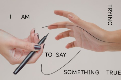 I am trying to say something true