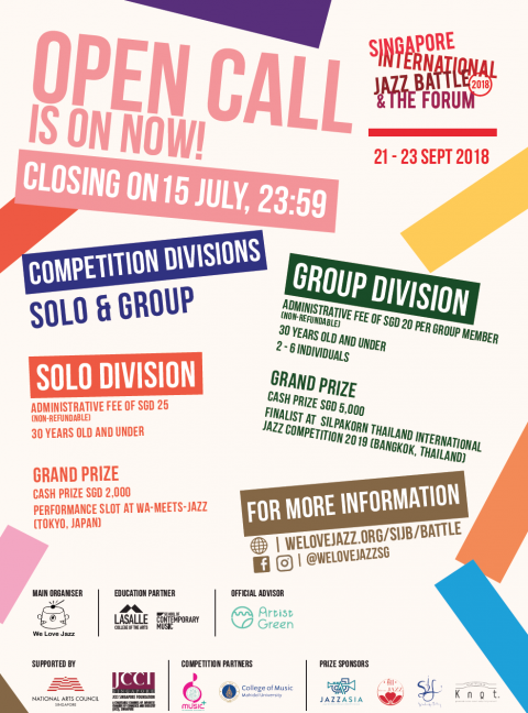 Singapore International Jazz Battle 2018 Open Call