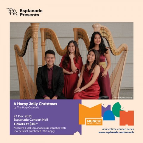 Esplanade Presents Munch! Lunchtime Concert Series - A Harpy Jolly Christmas