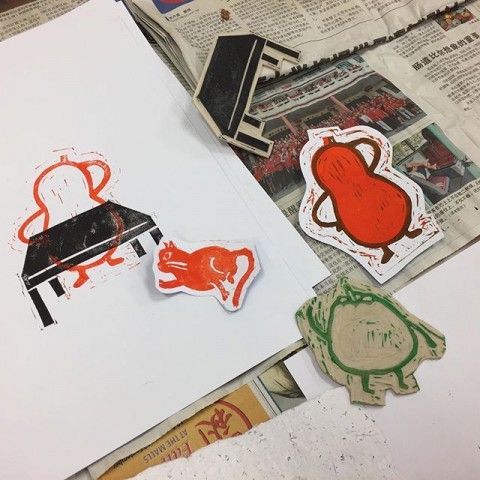 Linocut Printmaking + DIY Paper Workshop