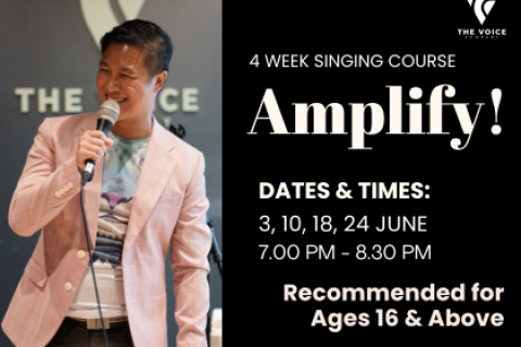 Amplify! Intro to Musical Theatre Singing (4 Week Course) | Ages 16 & Above